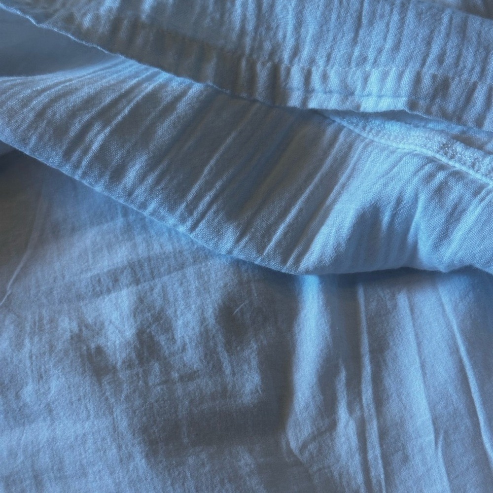 Quince NWOT SZ XSM white flax linen cotton swing dress‎ mini - Picture 12 of 16